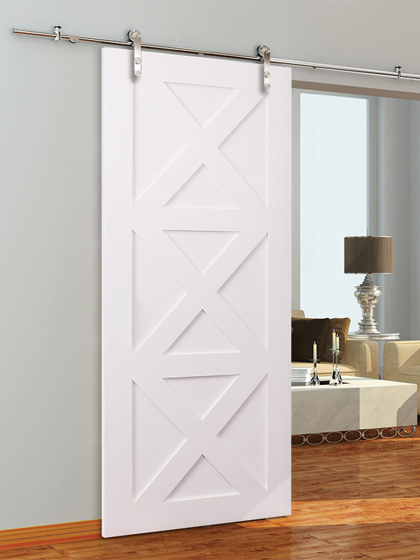 Bathroom Barn Door Loft Sliding Door Hardware Kit for Double Doors Living Room