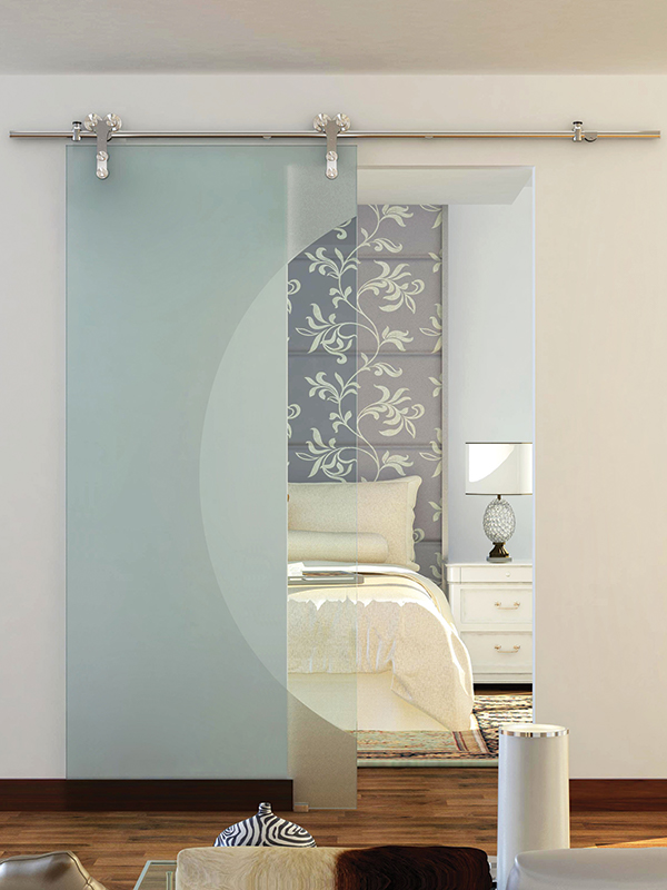 Bathroom Barn Door Manhattan Stainless Steel Sliding Door Kit